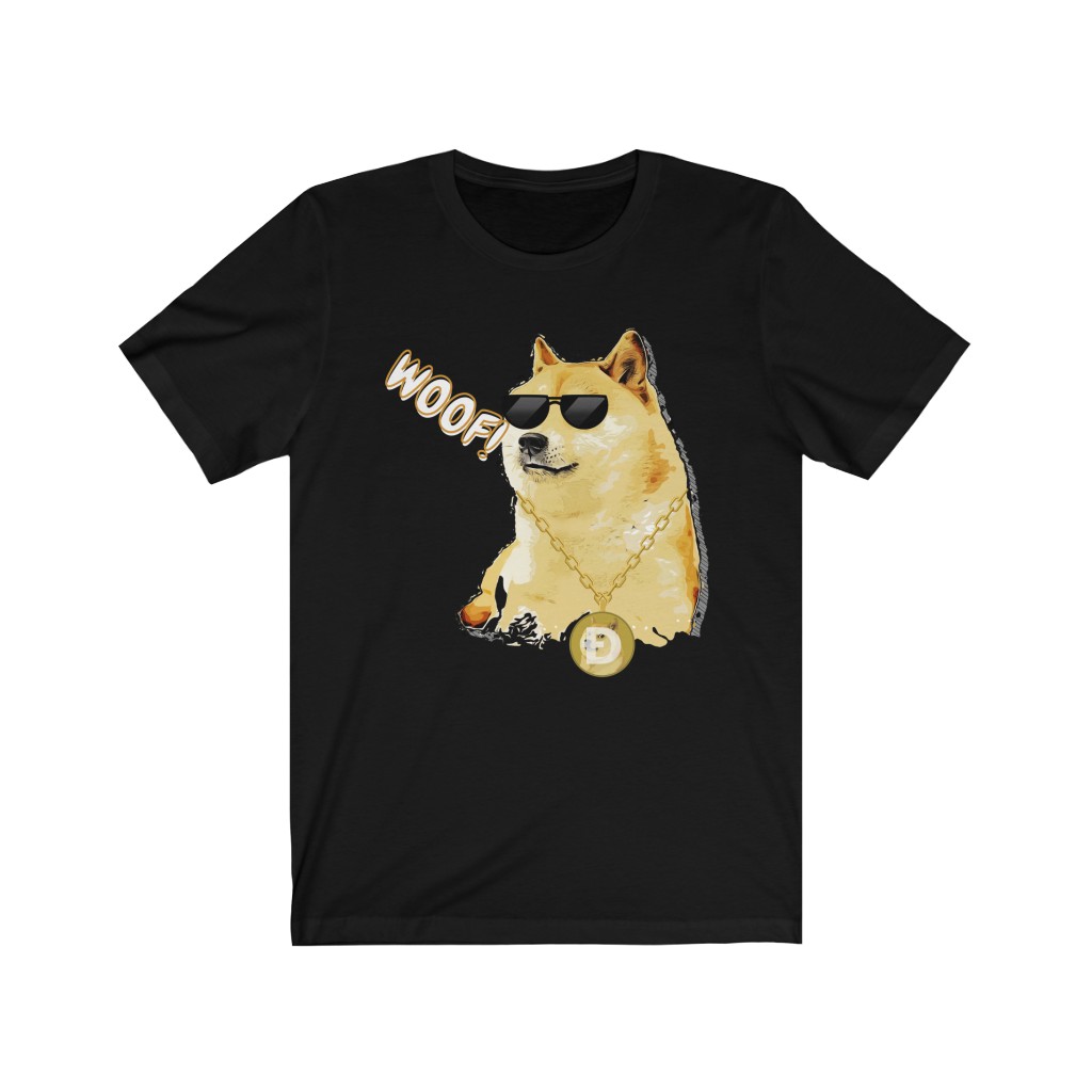 Dogecoin WOOF! T-Shirt for Men 2 18102