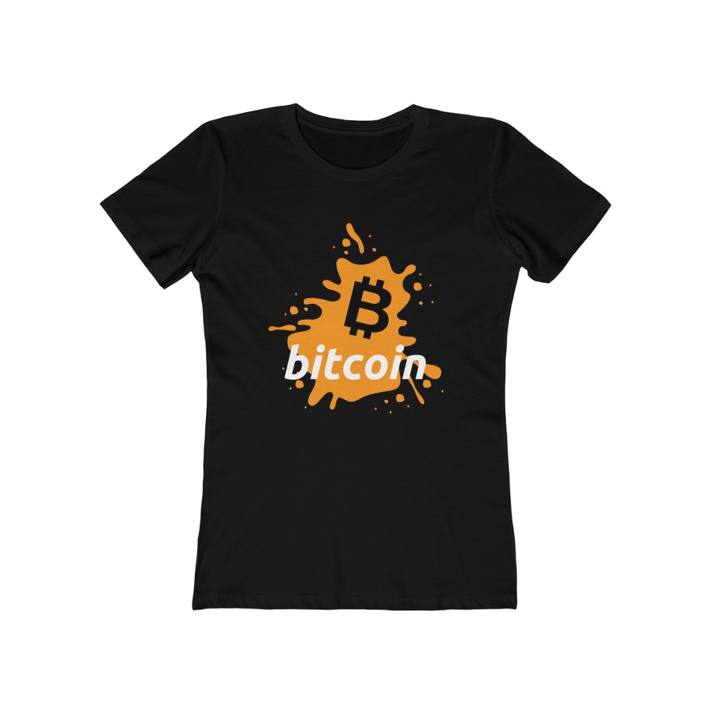 Bitcoin Splash T-Shirt for Women 2 22620 11